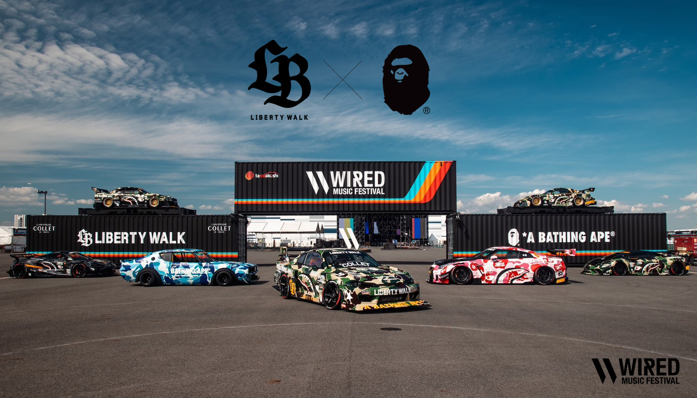 LIBERTY WALK × BAPE on WIRED